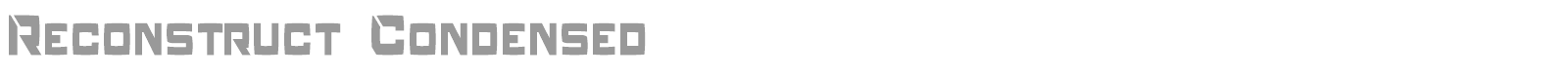 Reconstruct font preview